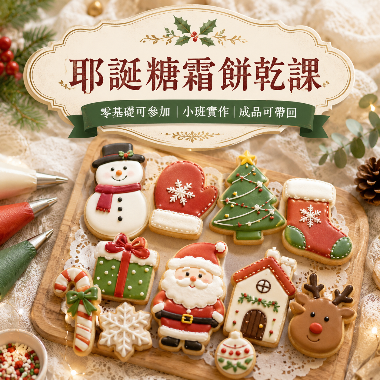 療癒耶誕糖霜餅乾｜零基礎節慶實作課