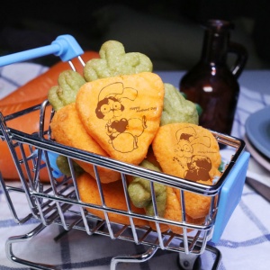 Oh rabbit Oh rabbit, carrot cheese biscuits gift box (similar to the little bear biscuits when I was young) (with a gift box, suitable for sharing with colleagues, friends and family) [designed by oh兔],