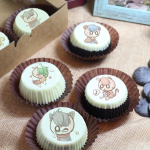 Tea, 6 pieces of chocolate Oreo biscuits (with a gift box, suitable for sharing with colleagues, friends and family) [designed by 茶里],