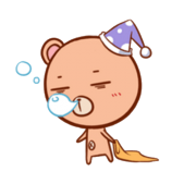 Rice blood bear, Tandora biscuits for salivation (with gift box) (receive salivation to ensure that the child has everything needed for food and clothing) (12 pieces in a box, with red thread & piercing) [designed by 米血熊],