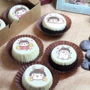Honey Egg, 6 pieces of chocolate Oreo biscuits (with a gift box, suitable for sharing with colleagues, friends and family) [designed by Honey Egg],