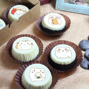 Tata Chiu Lian Miao, Chocolate Oreo Biscuit 6pcs (with gift box, suitable for sharing with colleagues, friends and family) [designed by Tata Chi Lian Miao],