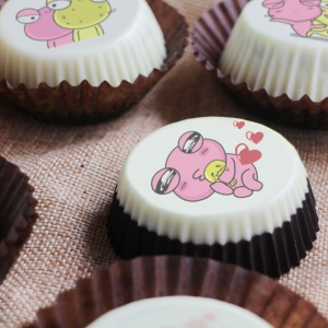 Small frog big, 6 pieces of chocolate Oreo biscuits (with a gift box, suitable for sharing with colleagues, friends and family) [designed by small frog big],