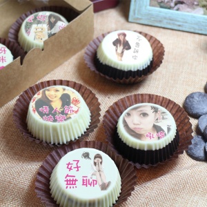 Miss Bubble, Miss Bubble, 6 pieces of chocolate Oreo biscuits (with a gift box, suitable for sharing with colleagues, friends and family) [designed by Miss Bubble],