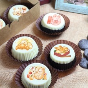 mrstina_design, 6 pieces of chocolate Oreo biscuits (with a gift box, suitable for sharing with colleagues, friends and family) [designed by Mrs.Tina ],