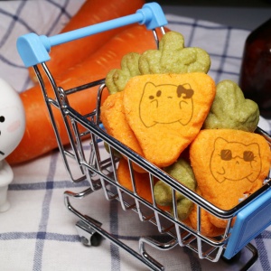 Tata Chiu Lian Miao, Carrot Cheese Biscuit Gift Box (similar to the little bear biscuit Wen Qing style when I was a child) (with a gift box, suitable for sharing with colleagues, friends and family) [designed by Tata Chiu Lian Miao],