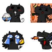 blackcatgodru,飛貓 茶包巧克力餅乾 (類似小時候的小熊餅乾文青款) ( 附贈禮盒，適合與同事朋友家人分享一起吃 ) [ designed by 噓，我只是一隻愛說話的肥貓 ],