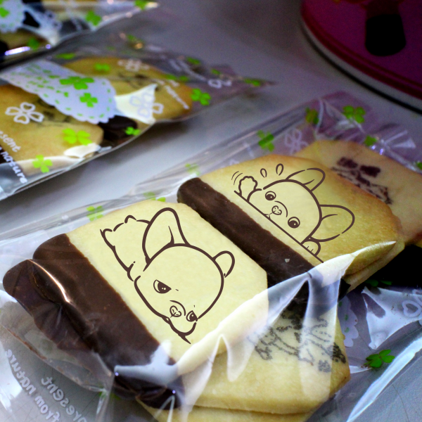 poo0611, Lazy dog ​​tea bag chocolate biscuits (similar to the little bear biscuits when I was young) (with a gift box, suitable for sharing with colleagues, friends and family) [designed by 法斗 Wide Mouth (poo) ],