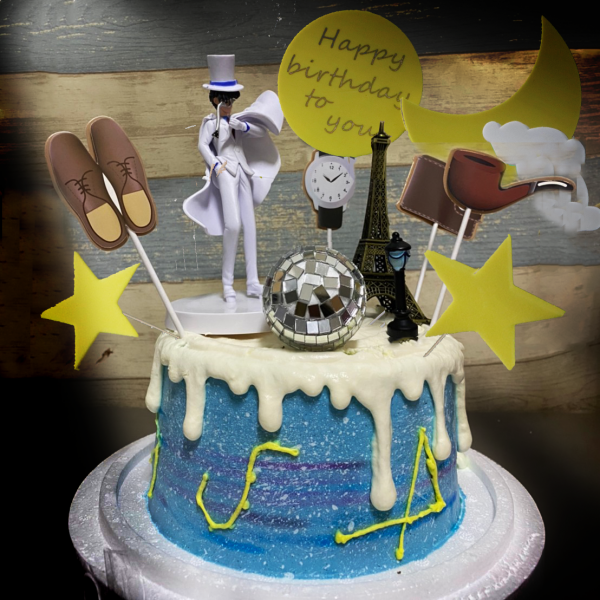 Susan Susan, free ice cream upgrade | Available anywhere in Taiwan | Limited quantity, reservation required | For delivery within 24 hours, please call 0227945616__ Kaito Kid's Night (Includes Kaito Kid, diamond, detective scenery, and other designs, subject to regular adjustments. By SUSAN, Talking with Handmade Desserts - Specializing in birthday cakes, ice cream cakes, customized cakes, tarts, and other handmade desserts | #*..) ##... ...I love Conan's song.####,