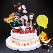 susan susan, can be served with or without ice cream | Available at home in Taiwan | Limited quantity, reservation required | Please call 24 for delivery within 0227945616 hours__Big Brother Didn't Lose Infinite Train (Choose Kamado Tanjiro, Kamado Nezuko, Rengoku Kyojuro, with train, peony, fireworks, moon plug-ins, the shape is adjusted from time to time by SUSAN who talks with handmade desserts - birthday cakes, ice cream cakes, customized cakes, French tarts and other handmade desserts | #*..) ##... The music of Demon Slayer is really great...####,