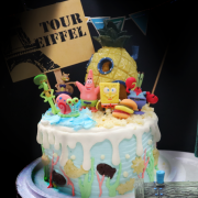 Susan Susan, Free Ice Cream Upgrade | Available Nationwide | Limited Quantities, Reservations Required | Delivery Within 24 Hours, Please Call 0227945616 __SpongeBob's House (Includes SpongeBob, Patrick, Squidward, and other friends with their homes, hamburger or other shaped gummy candies, cute underwater decorations, designs are changed regularly, accompany children and birthday celebratory moments to decorate together by SUSAN - Specializing in handmade desserts such as birthday cakes, ice cream cakes, customized cakes, French tarts, etc. | #*。.) ##... ....####,