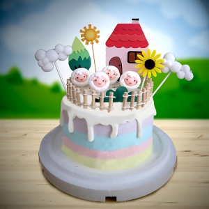 Susan Susan, Free Ice Cream Upgrade | Available Nationwide | Limited Quantities, Reservations Required | Delivery Within 24 Hours, Please Call 0227945616 __You Are My Little Sheep (Includes sheep, fence, cute home, sunflower, and cloud designs, subject to change. Enjoy decorating with your child or birthday person for a celebratory time. By SUSAN, a conversationalist about handmade desserts - Specializing in birthday cakes, ice cream cakes, customized cakes, French tarts, and other handmade desserts | #*。.) ##... ....(Decorations are free gifts and cannot be resold. Average Häagen-Dazs cake calories are 1/5 of Taiwanese cake calories)）##,