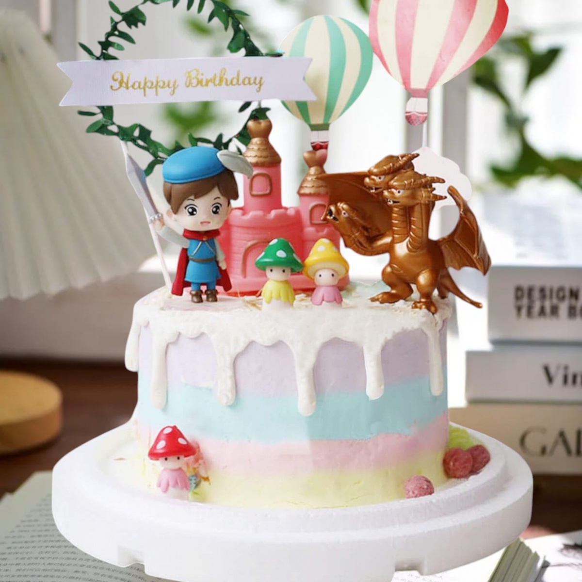 susan susan,免費升級冰淇淋|全台可宅|限量需預約日期|24H內到貨請電0227945616__勇者鬥惡龍 ( 附上勇者、惡龍、蘑菇村民、可愛城堡、生日樹圈、雲朵熱氣球  造型不定期調整 by 與手工甜點對話的SUSAN - 生日蛋糕、冰淇淋蛋糕、客製化造型蛋糕、法式塔等手工甜點專賣 | #*。.) ##...  ....####,