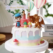 susan susan,免費升級冰淇淋|全台可宅|限量需預約日期|24H內到貨請電0227945616__勇者鬥惡龍 ( 附上勇者、惡龍、蘑菇村民、可愛城堡、生日樹圈、雲朵熱氣球  造型不定期調整 by 與手工甜點對話的SUSAN - 生日蛋糕、冰淇淋蛋糕、客製化造型蛋糕、法式塔等手工甜點專賣 | #*。.) ##...  ....####,