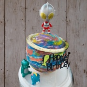 susan susan,QQ鹹蛋 |敲敲蛋糕、星球蛋糕|免費升級冰淇淋|全台可宅|限量需預約日期|24H內到貨請電0227945616^^ ( 敲破蛋糕可放裝飾品到蛋糕內喔!! 附上Q版奧特曼鹹蛋超人、怪獸 Or 恐龍、生日插件、派對拉旗   造型不定期調整 by 與手工甜點對話的SUSAN - 生日蛋糕、冰淇淋蛋糕、客製化造型蛋糕、法式塔等手工甜點專賣 | #*。.) ##... 超人力霸王  ....####,