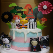 火影忍者, 貓, 玩具, 裝飾蛋糕, 冰淇淋蛋糕, Dessert365, PX 漫漫手工甜點市集, 手工甜點, 冰淇淋蛋糕, 與手工甜點對話的Susan, 插畫, 客製化