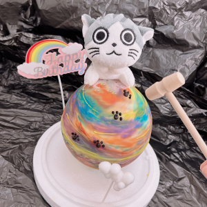 Susan Susan, the daydreaming natural cheese cat | Knock-knock cakes, planet cakes | Free ice cream upgrade | Available anywhere in Taiwan | Limited availability, reservation required | For delivery within 24 hours, please call 0227945616^^ (You can add decorations to the cake by cracking it!! Includes cheese cat, rainbow inserts, white cloud inserts, and edible cat paw shapes, subject to regular adjustments. By SUSAN, Talking with Handmade Desserts - Specializing in birthday cakes, ice cream cakes, custom-shaped cakes, French tarts, and other handmade desserts | #*..) ##... ....####,