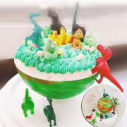 Susan Susan, Jurassic Dinosaur Era | Knock-on Cake, Planet Cake | Free Ice Cream Upgrade | Available Nationwide | Limited Quantities, Reservations Required | Delivery Within 24 Hours, Please Call 0227945616^^ (You can put decorations inside the cake by knocking it open!! Includes dinosaur, rainbow, and jungle decorations, which are changed regularly. Enjoy decorating with your children or birthday celebratory friends!) by SUSAN, who converses with handmade desserts - Specializing in birthday cakes, ice cream cakes, customized cakes, French tarts, and other handmade desserts | #*。.) ##... ....####,