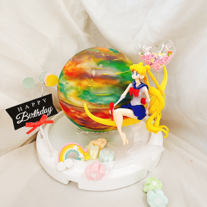 susan susan, punish you on behalf of the moon | knock-knock cake, planet cake | ice cream or no ice cream | available anywhere in Taiwan | limited quantity, reservation required | please call 24 for delivery within 0227945616 hours^^ (you can put decorations inside the cake after you crack it!! Comes with Sailor Moon, colorful cotton candy, fantasy balloon plug-in, magic flag, happy birthday plug-in, three-dimensional rainbow shape, irregular adjustment by SUSAN who talks with handmade desserts - birthday cakes, ice cream cakes, customized cakes, French tarts and other handmade desserts | #*..) ##... Princess....####,