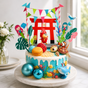 蠟筆小新海底世界龍宮蛋糕, 與手工甜點對話的SUSAN, Susan's Kitchen, dessert365, 這不是翻糖因翻糖不好吃, 幼稚園慶生, 冰淇淋蛋糕, 法式甜點, 卡通蛋糕, 彩虹蛋糕, 寶寶蛋糕, 公主蛋糕, 生日蛋糕, 手工甜點, 宅配蛋糕, 週歲蛋糕, 母親節蛋糕, 父親節蛋糕, susan冰淇淋蛋糕評價, 彌月蛋糕, 慕斯蛋糕