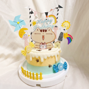 Disdainful Cat, Free Ice Cream Upgrade | Available Nationwide | Limited Quantity, Reservation Required | Delivery Within 24 Hours, Please Call 0227945616 __Disdainful Cat's Birthday Wishes (Includes Disdainful Cat standee, cat banner, house, sun and other sunshine decorations; designs are subject to change. Enjoy decorating with your child or birthday person to celebrate!) by SUSAN - Specializing in handmade desserts including birthday cakes, ice cream cakes, customized cakes, French tarts, etc. | #*。.) ##... ....####,