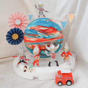 susan susan, Ultraman|Knock-knock cake, planet cake|Can be made with or without ice cream|Can be bought anywhere in Taiwan|Limited quantity, reservation required|Please call 24 for delivery within 0227945616 hours^^ (You can put decorations inside the cake after you crack it!! Attached are Ultraman, dinosaurs or interstellar monsters, cabins, fire trucks or other styles, Japanese plug-ins, and triangular party flags. The shapes are adjusted from time to time. By SUSAN who talks with handmade desserts - birthday cakes, ice cream cakes, customized cakes, French tarts and other handmade desserts| #*。.) ##... ....####,