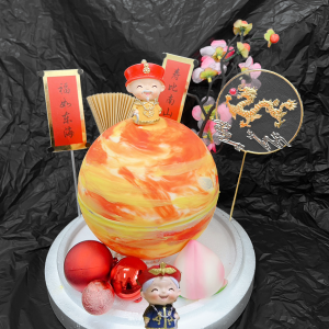susan susan, Empress Dowager auspicious | knock-knock cake, planet cake | ice cream or no ice cream | available at home in Taiwan | limited quantity, reservation required | please call 24 for delivery within 0227945616 hours^^ (You can put decorations in the cake after knocking it!! The Empress Dowager, longevity peach, longevity as long as the southern mountains and happiness as great as the eastern sea, golden fan, golden dragon totem, peony, auspicious colored balls are attached. The shapes are adjusted from time to time. by SUSAN who talks with handmade desserts - birthday cakes, ice cream cakes, customized cakes, French tarts and other handmade desserts | #*..) ##... The boss's favorite Mother's Day cake Father's Day cake I love you....####,