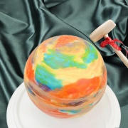 Susan Susan, classic rainbow cake | knock-knock cake, planet cake | free ice cream upgrade | available anywhere in Taiwan | limited availability, reservation required | for delivery within 24 hours, please call 0227945616^^ (Includes a knock-knock stick to crack the cake. Interior and exterior shapes subject to change. By SUSAN, Talking with Handmade Desserts - Specializing in birthday cakes, ice cream cakes, customized cakes, French tarts, and other handmade desserts | #*..) ##... ....(..1/5 the calories of an average Haagen-Dazs cake, 1/4 the calories of a Taiwanese cake)) ##,