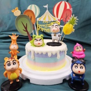 Susan Susan, Free Ice Cream Upgrade | Available Nationwide | Limited Quantity, Reservation Required | Delivery Within 24 Hours, Please Call 0227945616 __Crayon Shin-chan's Forest Circus (Includes animal decorations and forest circus scenery, designs are subject to change, enjoy decorating with children or birthday celebratory guests) by SUSAN - Specializing in handmade desserts such as birthday cakes, ice cream cakes, customized cakes, French tarts, etc. | #*。.) ##... ....####,