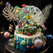海底世界水族箱動蛋糕, Susan's Kitchen, 與手工甜點對話的SUSAN, dessert365, 這不是翻糖因翻糖不好吃, 幼稚園慶生, 冰淇淋蛋糕, 法式甜點, 卡通蛋糕, 彩虹蛋糕, 寶寶蛋糕, 公主蛋糕, 生日蛋糕, 手工甜點, 宅配蛋糕, 週歲蛋糕, 母親節蛋糕, 父親節蛋糕, susan冰淇淋蛋糕評價, 彌月蛋糕, 慕斯蛋糕