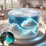 Susan Susan, Sky-Transparent Jelly Cake (Jelly is vegan) (The transparency and color are handmade and may vary from cake to cake. Please agree before ordering!) | Jelly s,