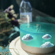 Susan Susan, Sky-Transparent Jelly Cake (Jelly is vegan) (The transparency and color are handmade and may vary from cake to cake. Please agree before ordering!) | Jelly s,