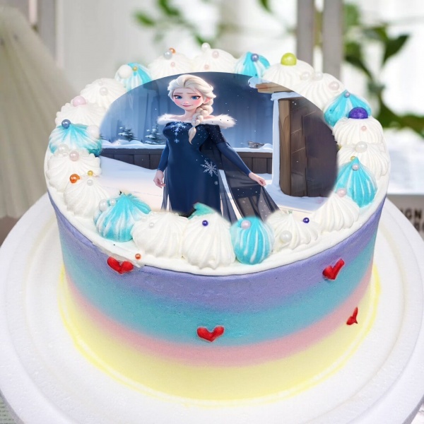 Susan Susan, photo cake x free ice cream upgrade | Available anywhere in Taiwan | Limited quantity, reservation required | For delivery within 24 hours, please call 0227945616 (Images can be uploaded separately for customization, Frozen ELSA is an example) ##... (1/5 the calories of an average Haagen-Dazs cake, 1/4 the calories of a Taiwanese cake) ## Mother's favorite, Father's favorite, Boss's favorite, I love you, XNUMXst birthday, Star Princess,