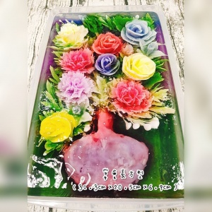Jelly flowers, 3D crystal art jelly flowers, fairy tale bakery | dessert365 Handmade dessert delivery platform