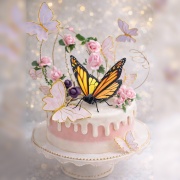 susan susan,免費升級冰淇淋|全台可宅|限量需預約日期|24H內到貨請電0227945616 X 會動有聲__蝴蝶谷 ( dessert365授權世界獨家專利"動蛋糕"，以及蝴蝶滿天心場景，造型不定期調整，陪孩子、壽星一起完成裝飾的慶祝時光 by 與手工甜點對話的SUSAN - 生日蛋糕、冰淇淋蛋糕、客製化造型蛋糕、法式塔等手工甜點專賣 | #*。.) ##... 動物　時尚 ....####,