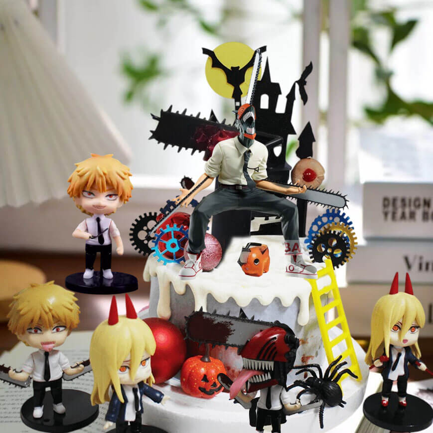 Susan Susan, Free Ice Cream Upgrade | Available Nationwide | Limited Quantity, Reservation Required | Delivery Within 24 Hours, Please Call 0227945616 X Moving and Sounding Chainsaw Man (Dessert365's Exclusive World Patent "Moving Cake", Comes with Rock Metal Scenery, Optional Real Chainsaw Man Figurine, Design Changes Regularly, Accompany Children and Birthday Stars to Decorate and Celebrate. By SUSAN, Conversational with Handmade Desserts - Specializing in Handmade Desserts such as Birthday Cakes, Ice Cream Cakes, Custom-Designed Cakes, French Tarts, etc. | #*。.) ##... ....####,